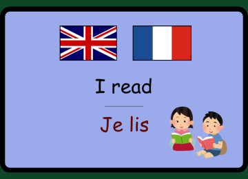 I read - Je lis