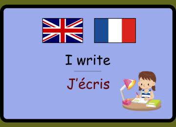 I write - J'ecris